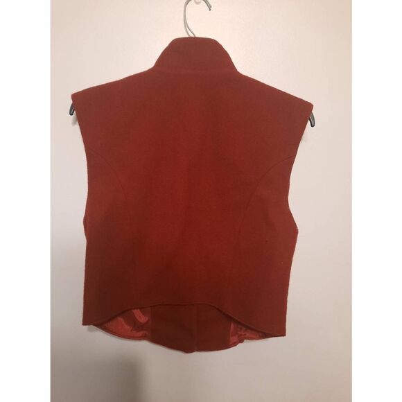 Double D Ranch Wear Vest Womens Small Reg Wool Military Western Rodeo 90s - Picture 3 of 4